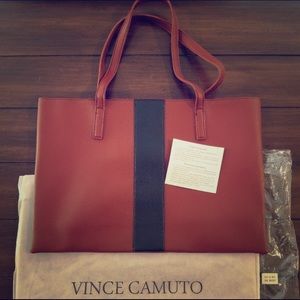 Vince Camuto Desert Red Tote Bag